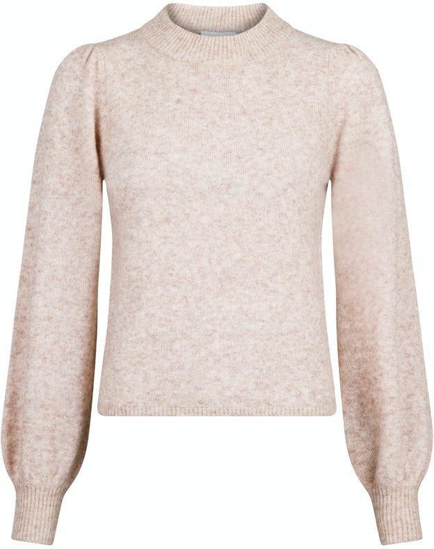 Maddy Knit Blouse Alpaca - Beige Melange