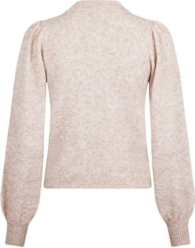 Maddy Knit Blouse Alpaca - Beige Melange