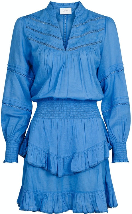 Klaire S Voile Dress - Blue