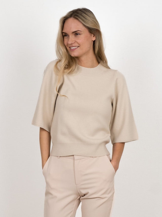 Minka Solid Blouse - Sand