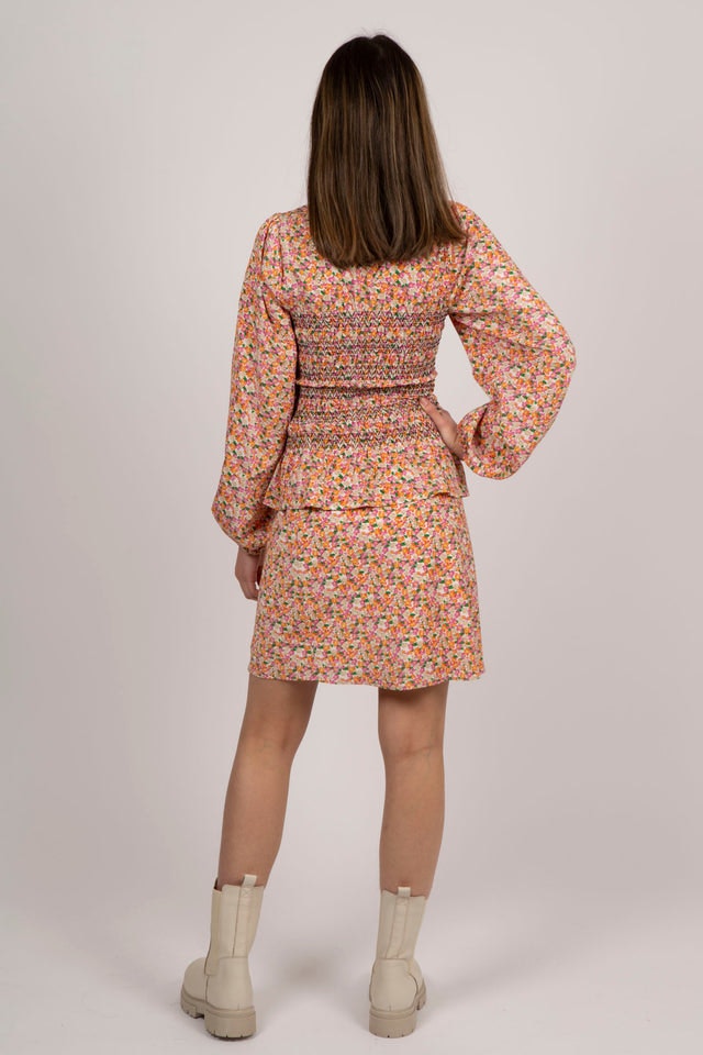 Alberta Warm Floral Blouse - Pink