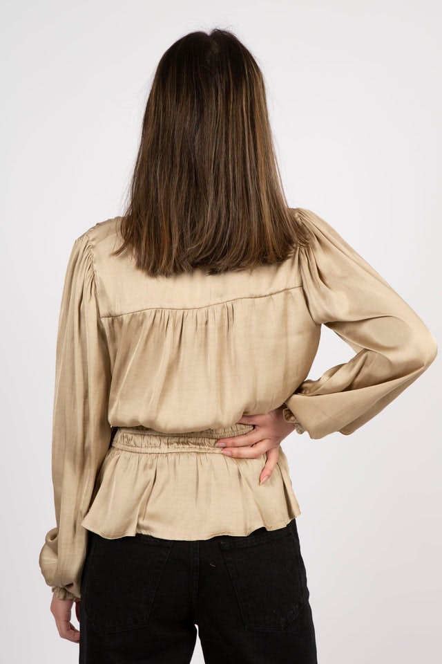 Star Sateen Blouse - Sand
