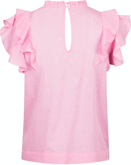 Greta S Voile Top - Soft Pink