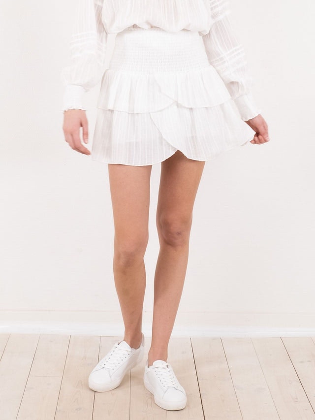 Carin Structure Skirt - Off White