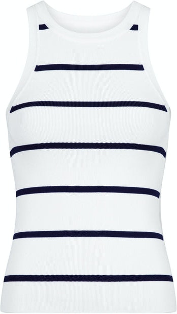 Willy Stripe Knitted Top - Navy