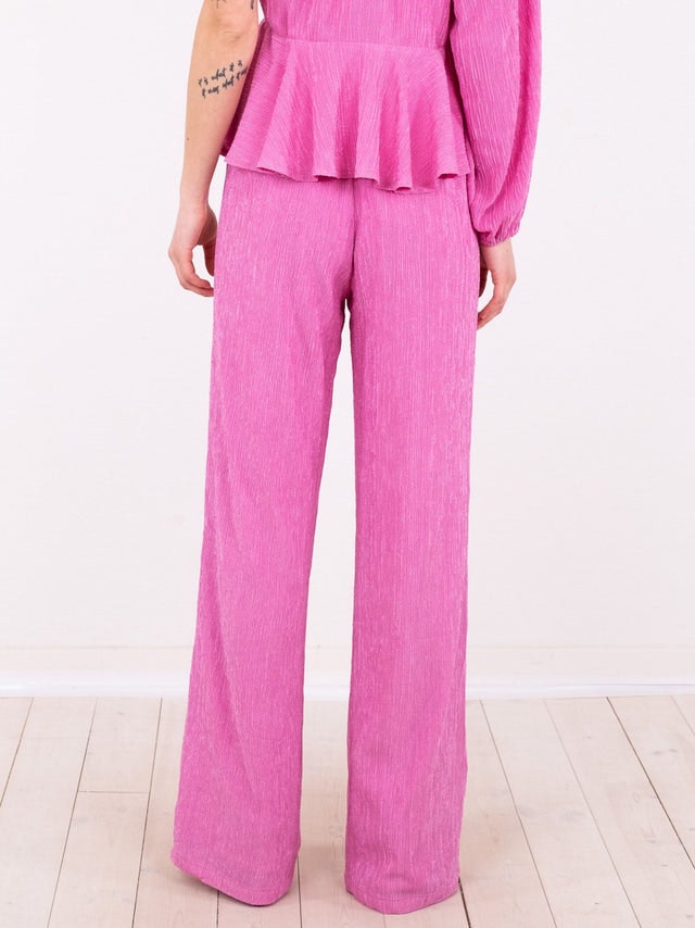 Jona Plisse Pants - Pink