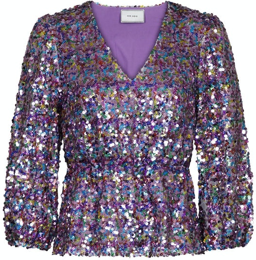 Mina Confetti Sequins Blouse - Multi