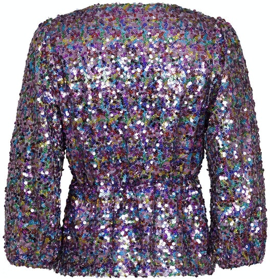 Mina Confetti Sequins Blouse - Multi