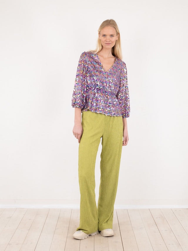 Mina Confetti Sequins Blouse - Multi