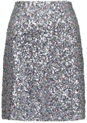 Lunna Sequins Skirt - Silver