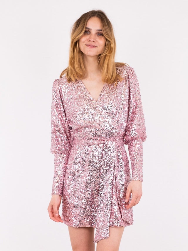 Millie Sequins Dress - Rose