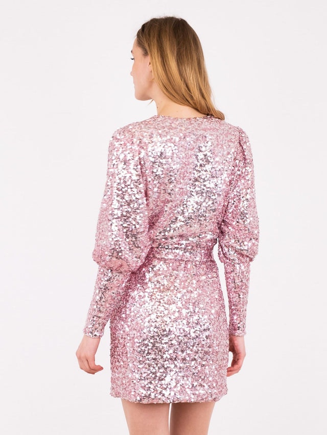 Millie Sequins Dress - Rose