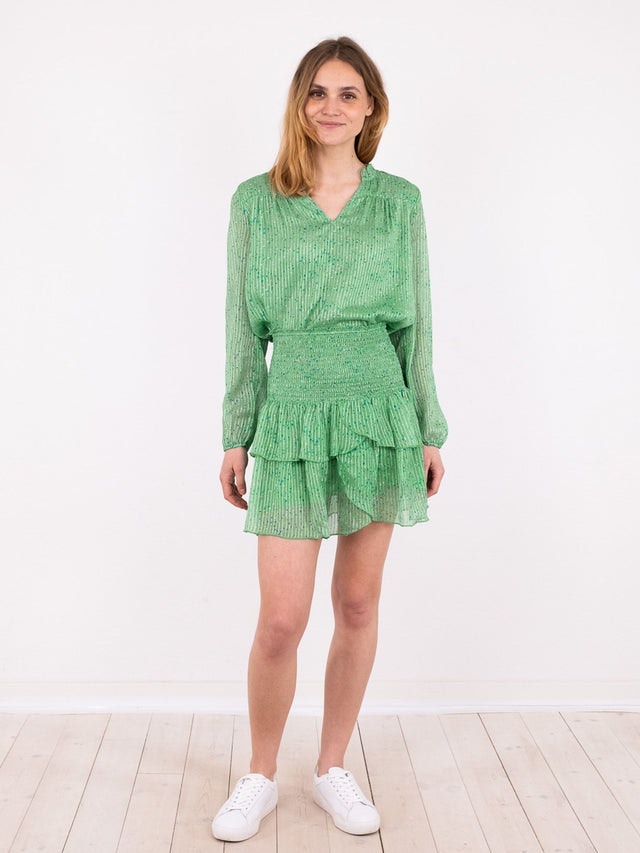 Carin Sparkle Skirt - Green