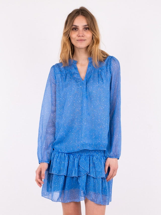 Bisa Sparkle Blouse - Blue