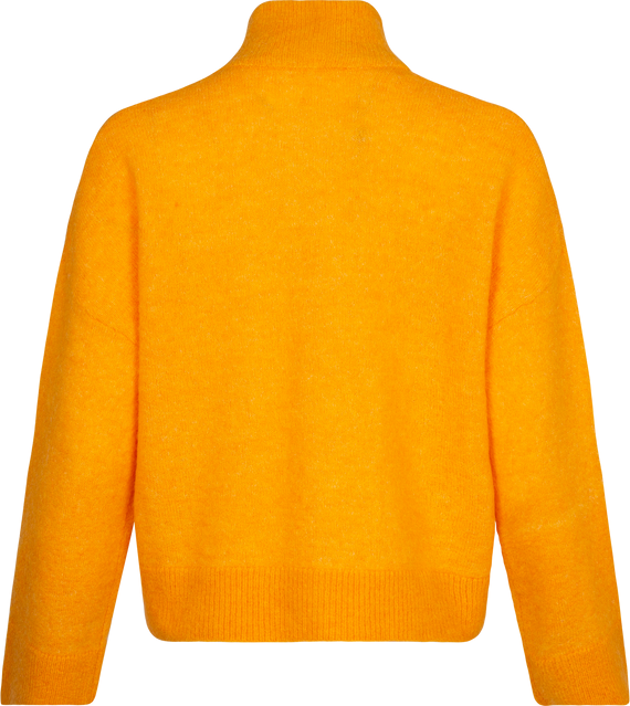 Sia LS Knit Zipper Cardigan - Iceland Poppy Melange