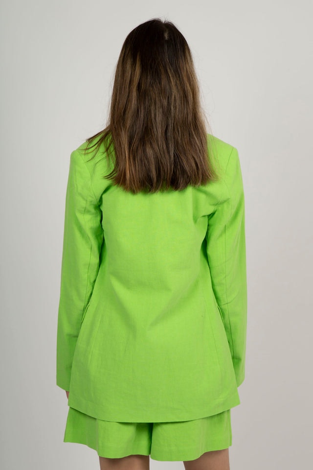 Malvina-Ida HW Wide Shorts - Greenery