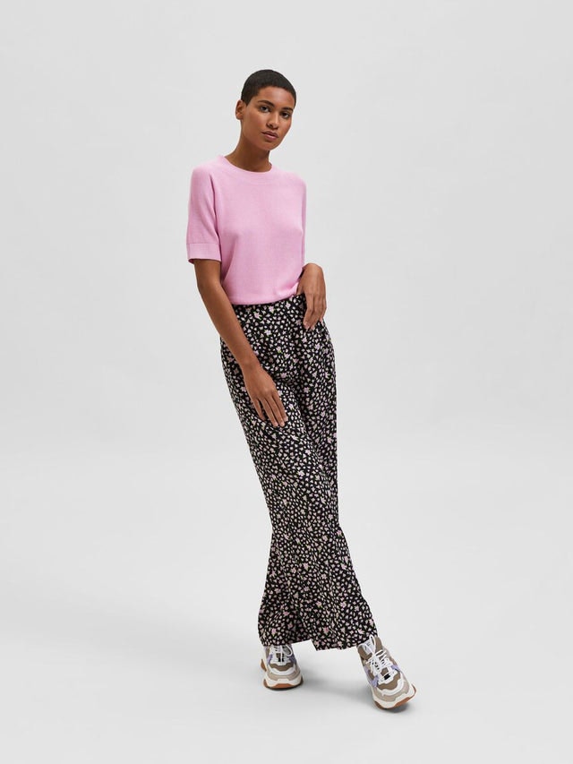 Judita HW Wide Pant - Black AOP