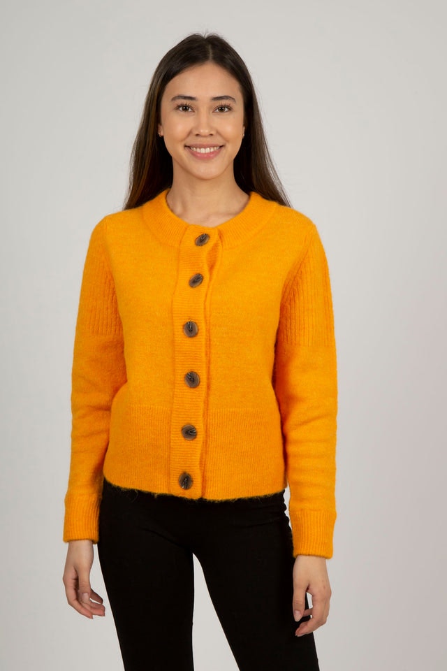Sia LS Knit Cardigan - Iceland Poppy Melange