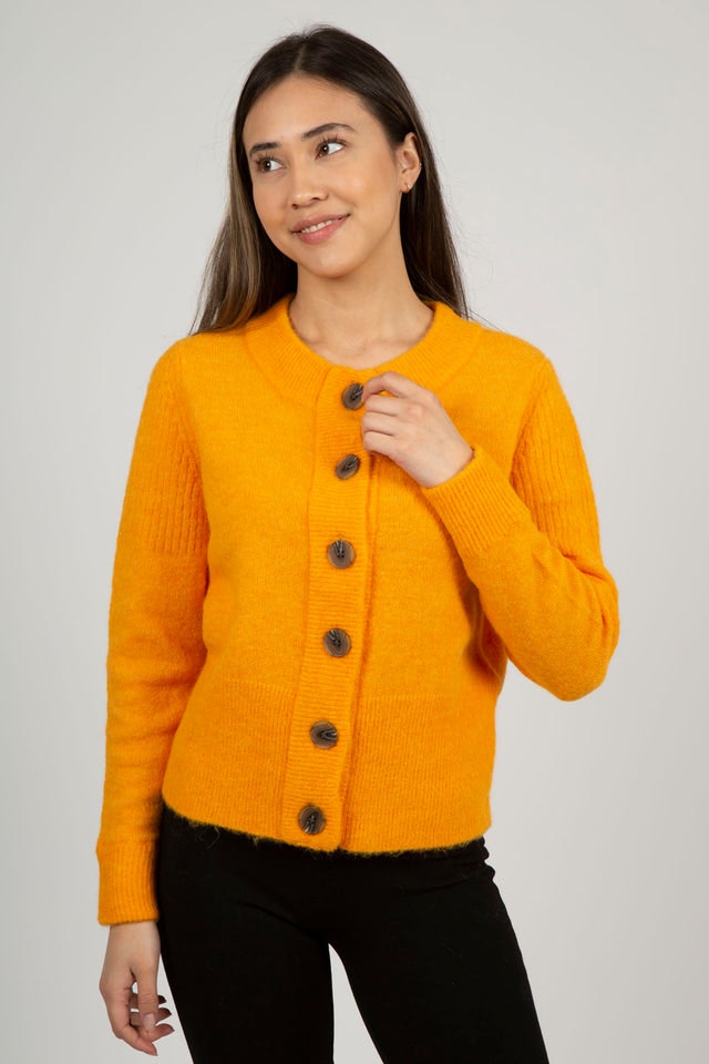 Sia LS Knit Cardigan - Iceland Poppy Melange