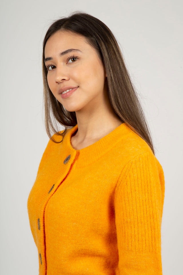 Sia LS Knit Cardigan - Iceland Poppy Melange