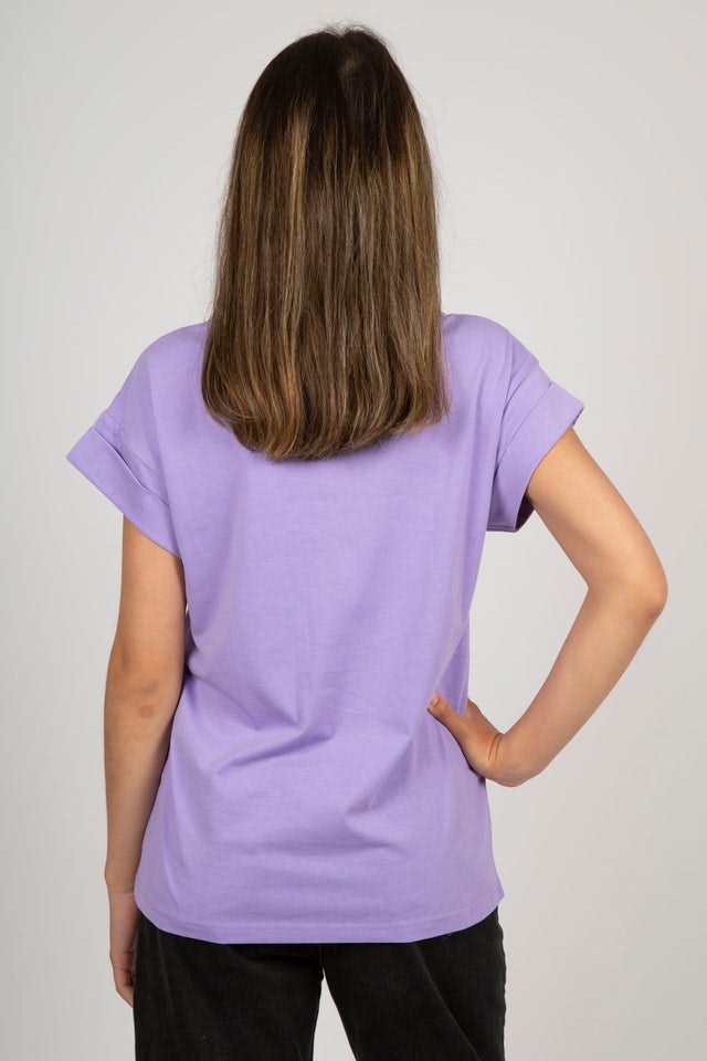 Alva Organic MSCH STD Tee - S Verbana/White