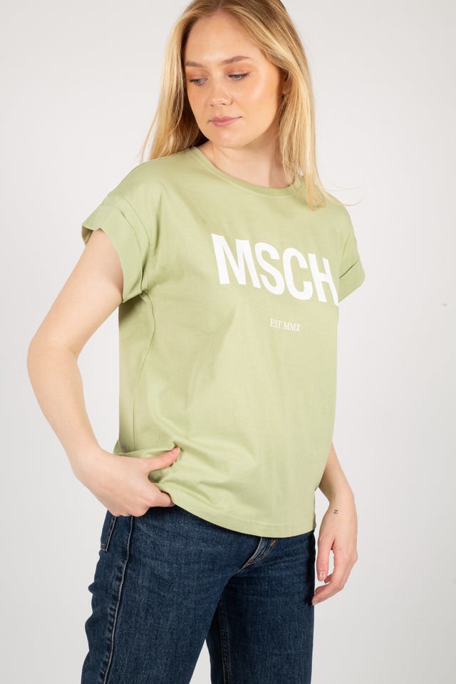 Alva MSCH STD Seasonal Tee - Reseda/White