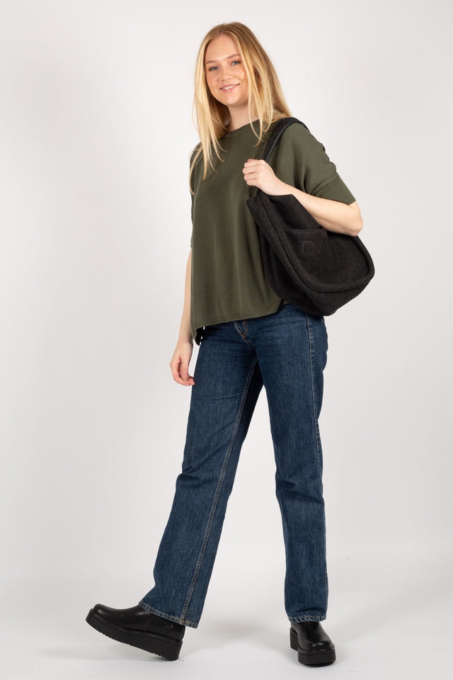 Day Woolen Small Shopper - Forged Iron Grey