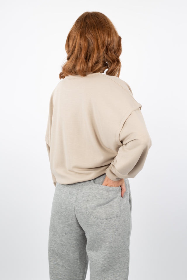 Carmella Sweat Pants - Light Grey Melange