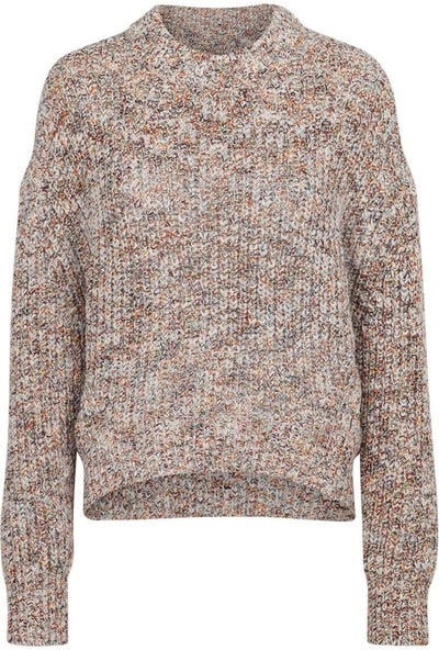 Agnete Knit O-Neck - Off White - Second Female - Gensere - VILLOID.no