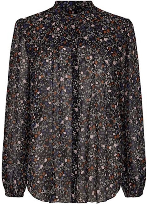 Gently Blouse - Black - Second Female - Bluser & Skjorter - VILLOID.no