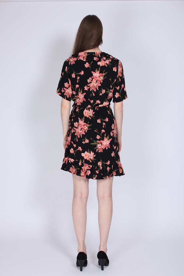 Oline wrap dress - Cole aop - Just Female - Kjoler - VILLOID.no