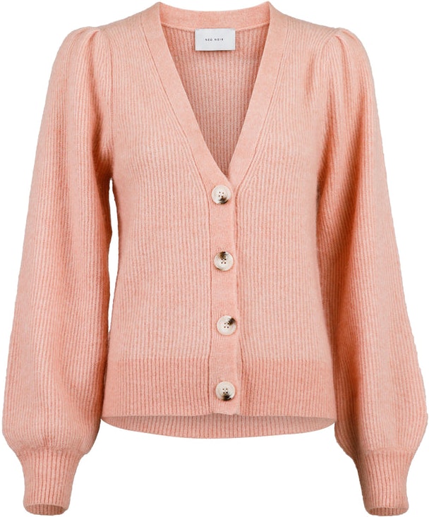 Gimma Knit Cardigan - Peach Melange