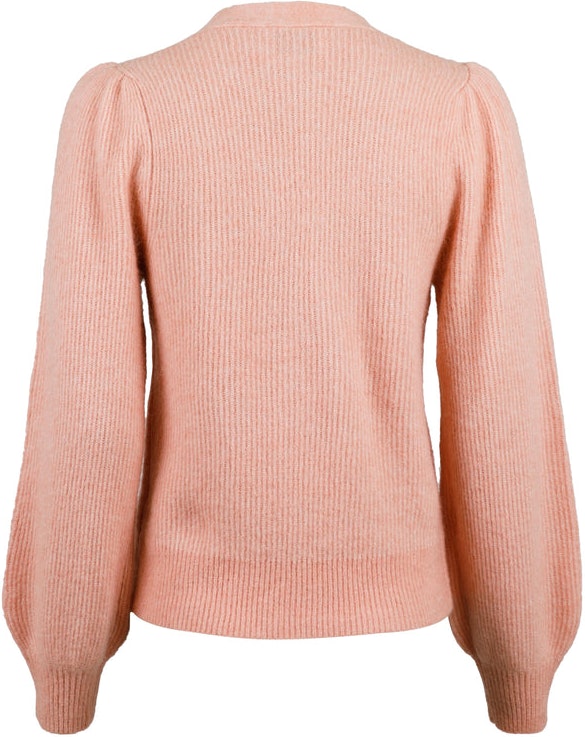 Gimma Knit Cardigan - Peach Melange - Neo Noir - Gensere - VILLOID.no