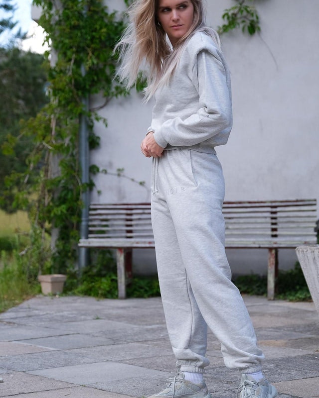 Jocelyn Sweat Pants - Light Grey Melange - Neo Noir - Bukser & Shorts - VILLOID.no