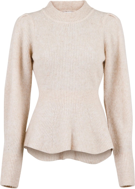 Nola Knit Blouse - Sand Melange - Neo Noir - Gensere - VILLOID.no