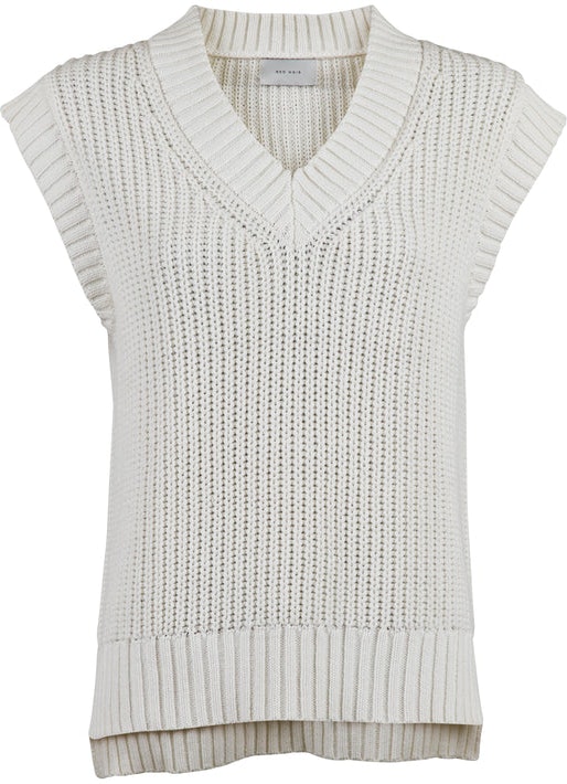 Kaylee Spring Knit Waistcoat - Off White