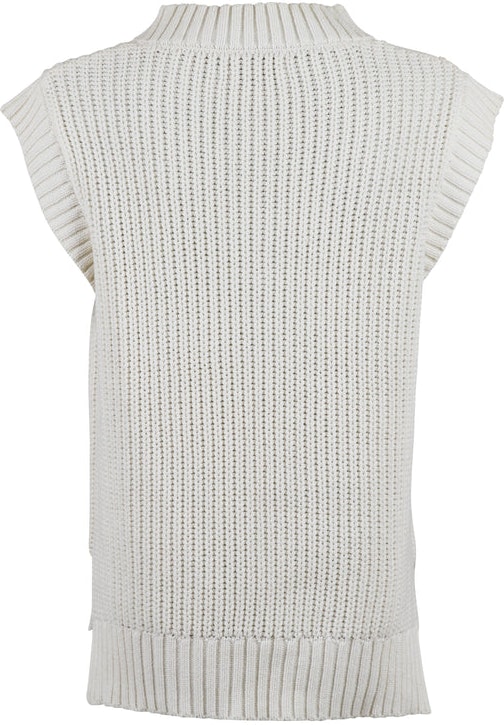 Kaylee Spring Knit Waistcoat - Off White