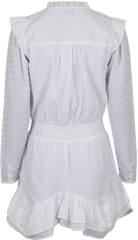 Padua Dobby Dress - White