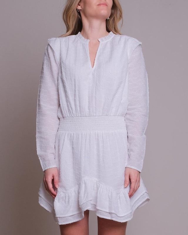 Padua Dobby Dress - White