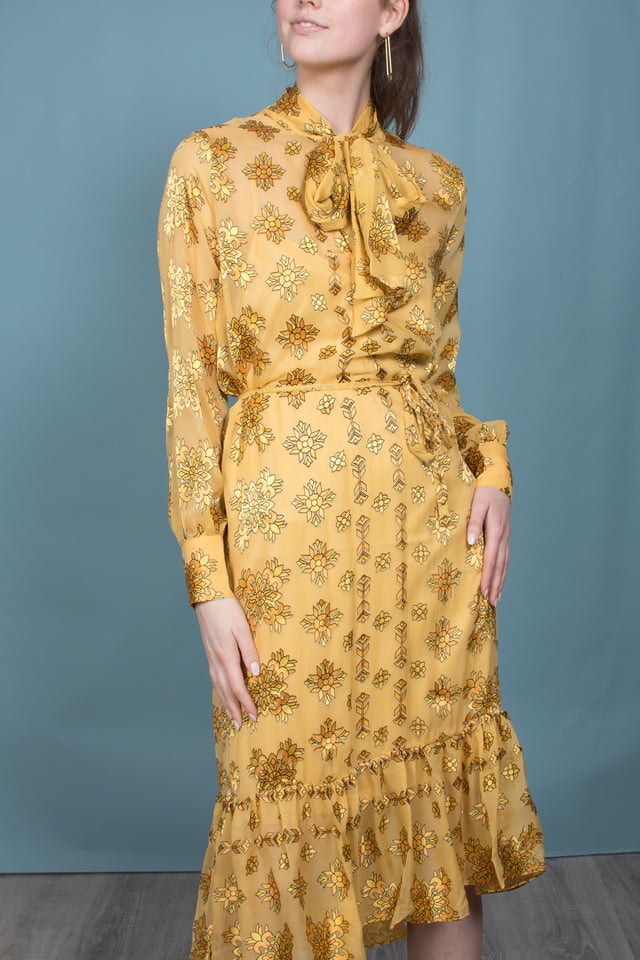 Bianca Dress - Golden Glow - Second Female - Kjoler - VILLOID.no