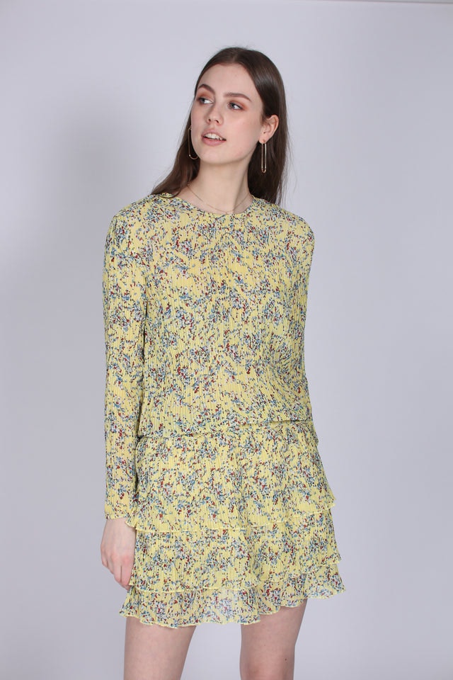 Mini flowerdress - Yellow - Line of Oslo - Kjoler - VILLOID.no