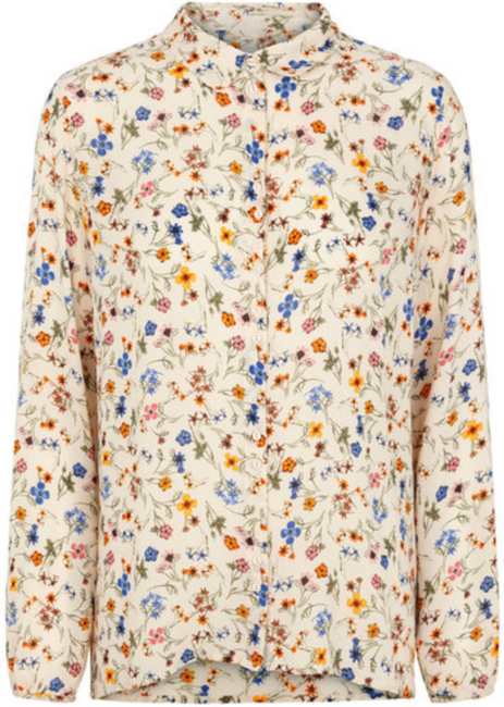 Cindi Shirt - Brazilian Sand - Second Female - Bluser & Skjorter - VILLOID.no
