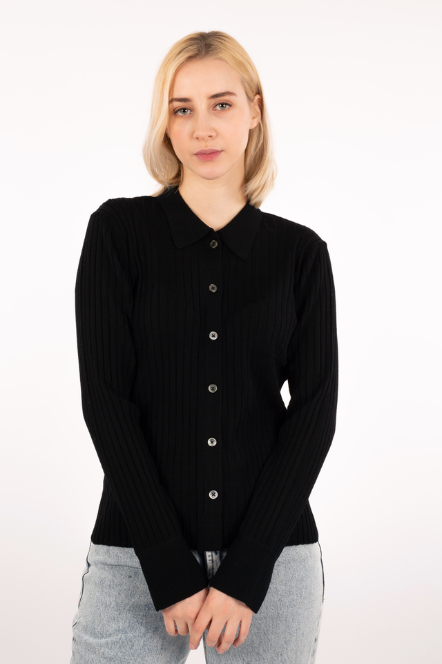 Yugen Cardigan - Anthracite Black