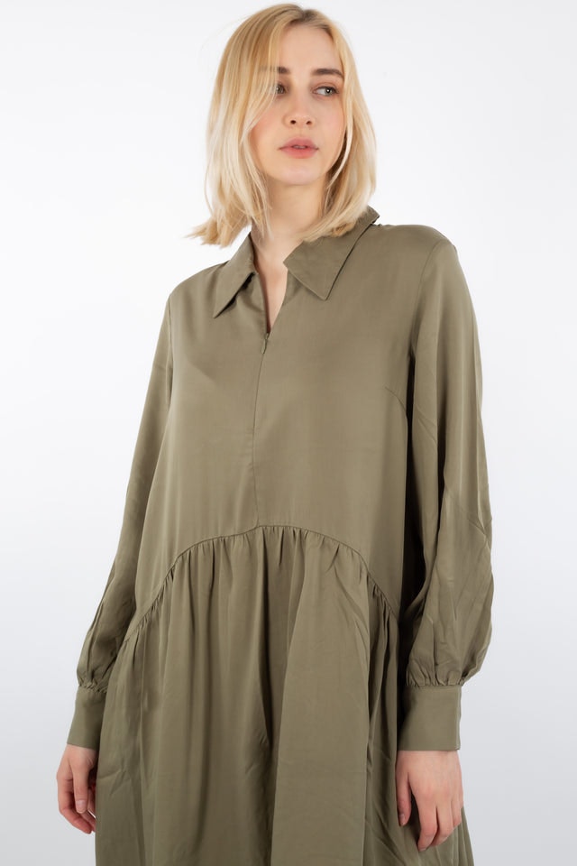 Aria Dress - Light Army