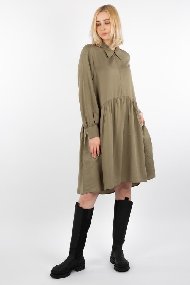 Aria Dress - Light Army