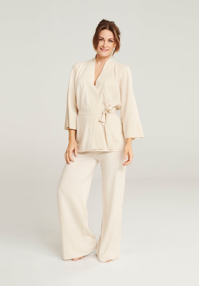 Wool Lounge Sweater - Cream - Pierre Robert x Jenny Skavlan - Gensere - VILLOID.no