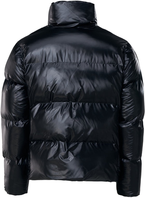 Boxy Puffer Jacket - Shiny Black - Rains - Jakker - VILLOID.no