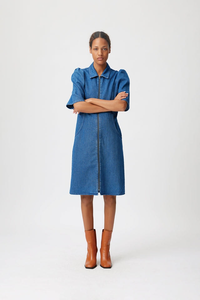 UmatillaGZ Short Dress - Mid Blue