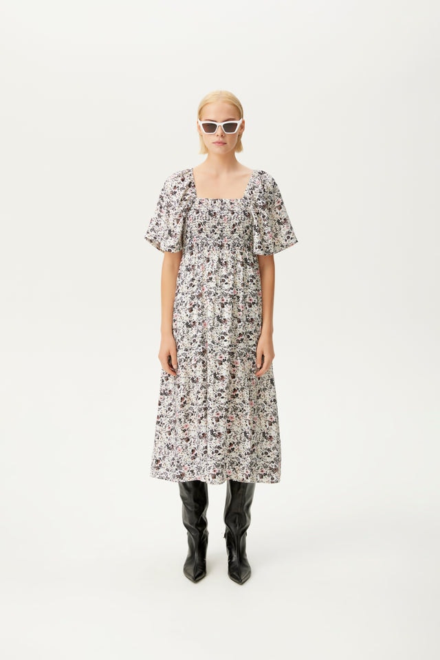 JosyGZ SS Dress - Pink Flower Draft