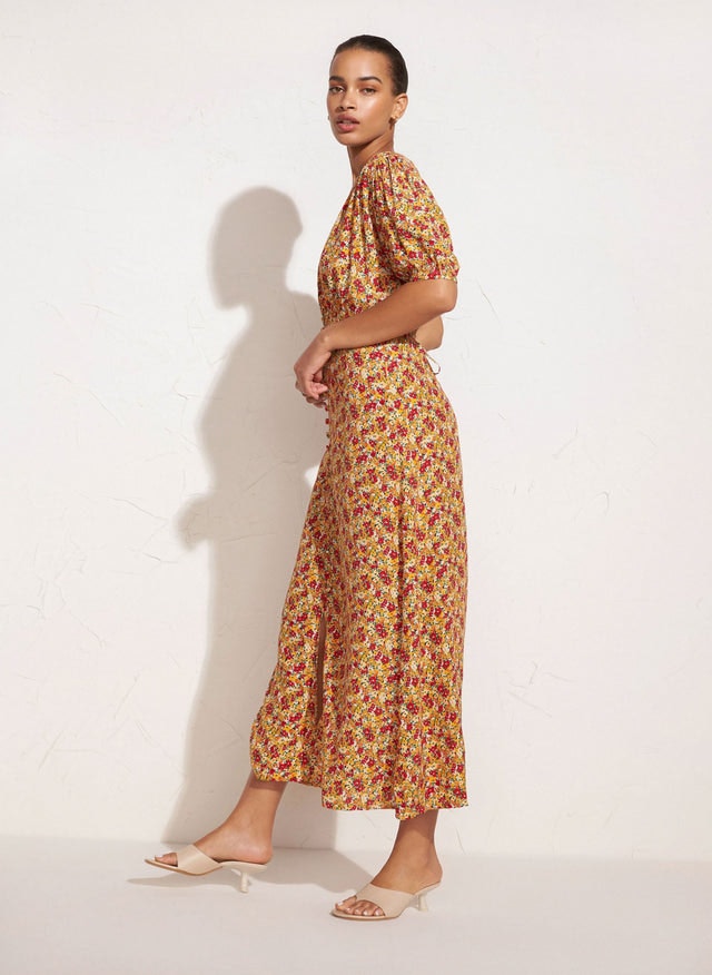 Bellavista Midi Dress - La Gomera Floral Print